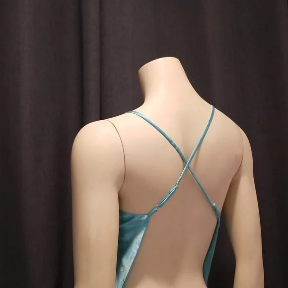 VINTAGE 2001 Victoria's Secret Slip Dress lingerie blue xsmall - Picture 5 of 11